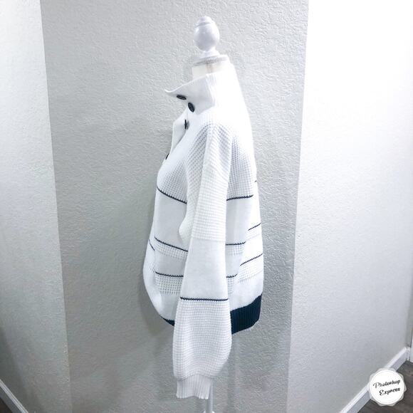 Commense Open Collar Button Up Sweater - Picture 3 of 9